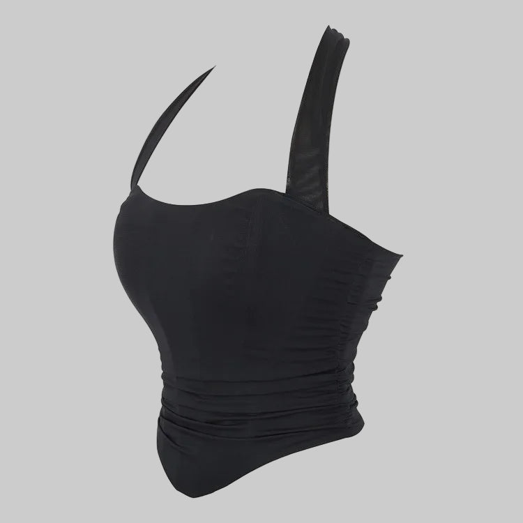 Corset Halter Crop Top