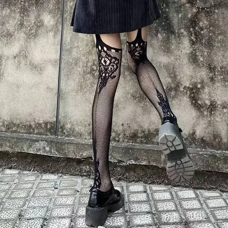 Shadow Kiss Fishnet Stockings