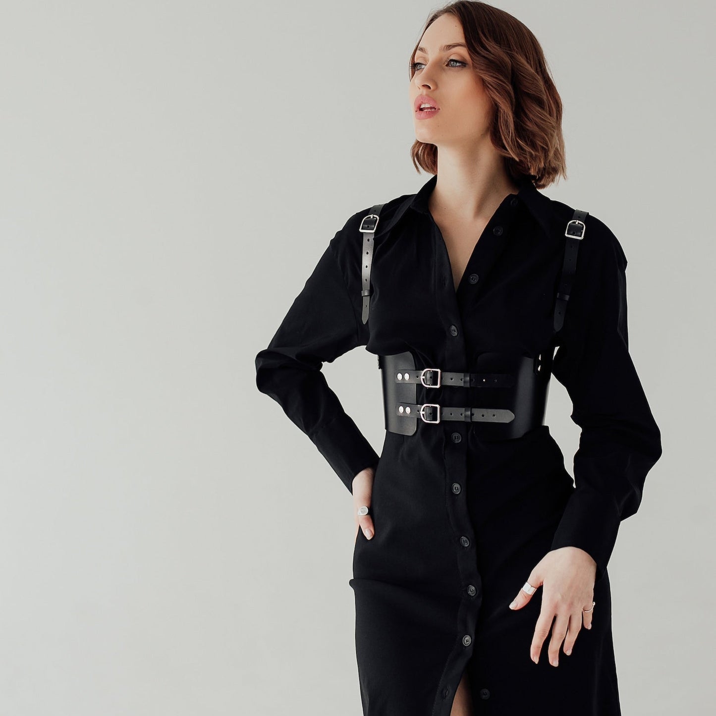 Waist to Shoulder Leather Belt