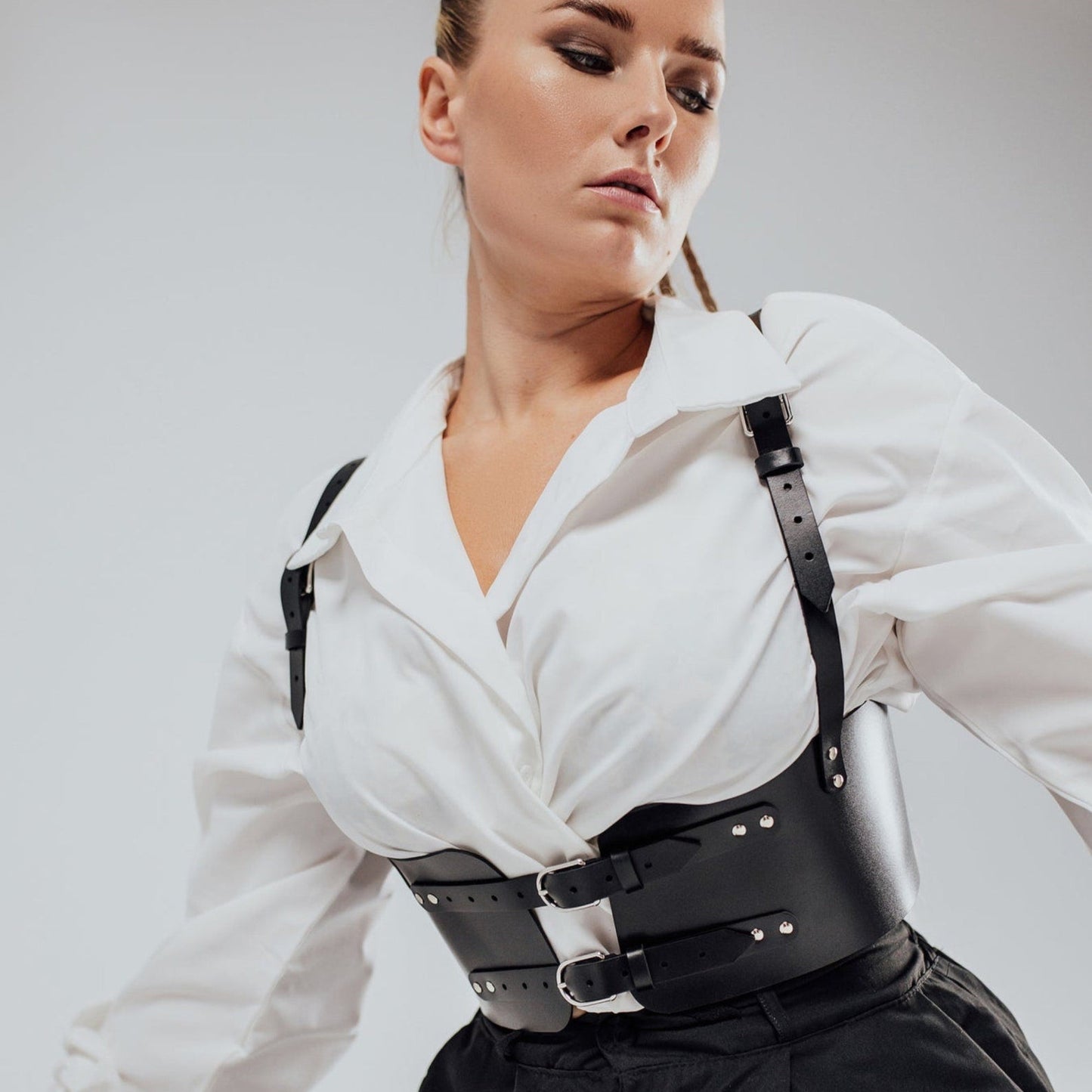Waist to Shoulder Leather Belt