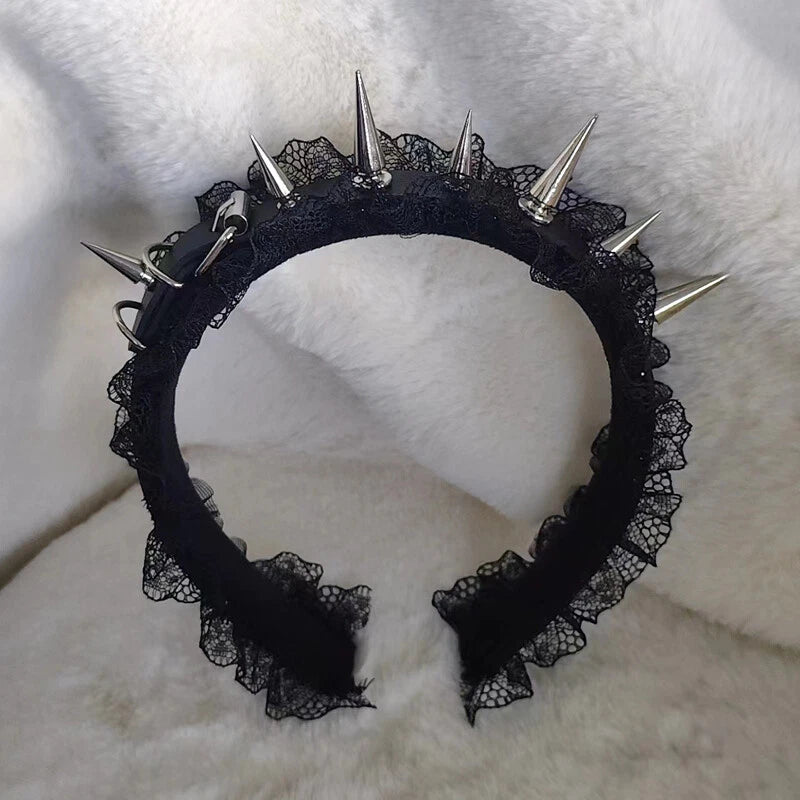 Rebel Lace Spiked Band