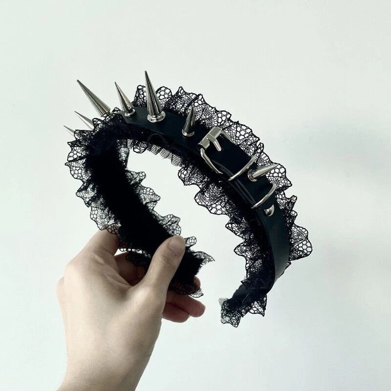 Rebel Lace Spiked Band
