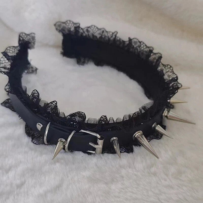 Rebel Lace Spiked Band