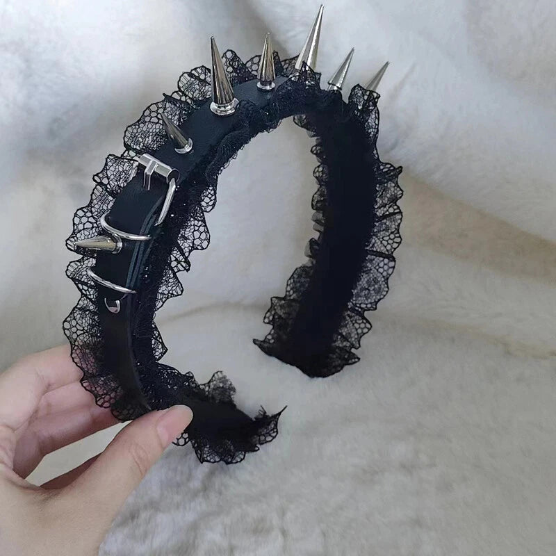 Rebel Lace Spiked Band