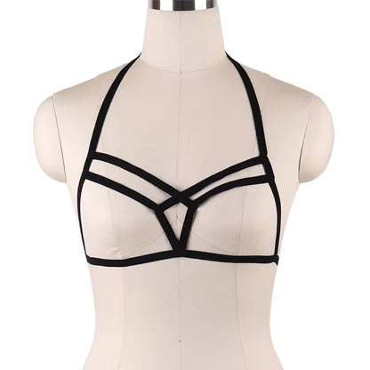 Bloodkiss Gothic Suspender Cage Bra