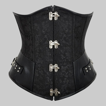 Faux Leather Corset for a Sculpted Waist