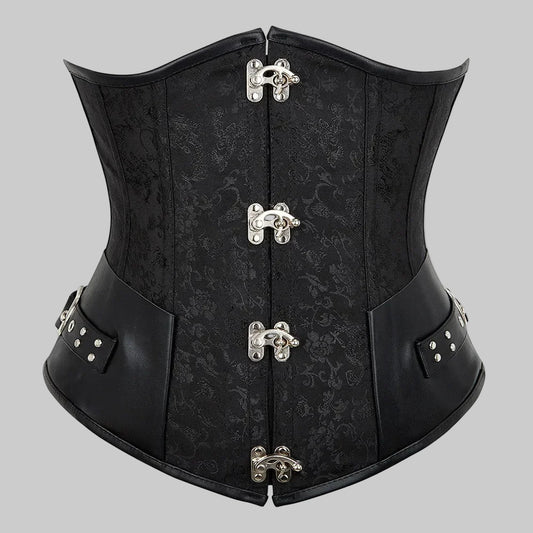 Faux Leather Corset for a Sculpted Waist