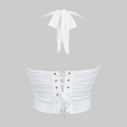 Corset Halter Crop Top
