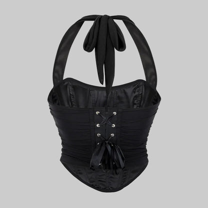 Corset Halter Crop Top
