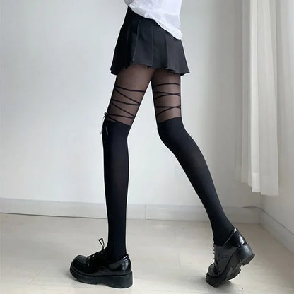 Sweetheart Bow Tights