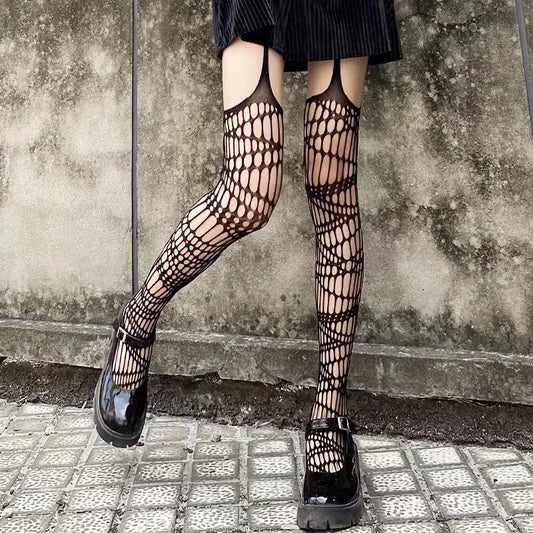 Midnight Bat Mesh Stockings