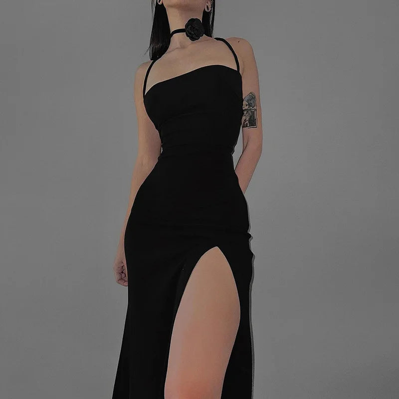 Noctyra Halter Dress