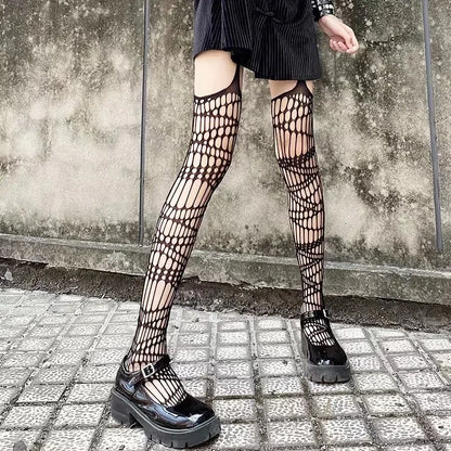 Midnight Bat Mesh Stockings