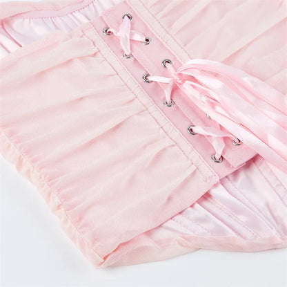 Corset Halter Crop Top