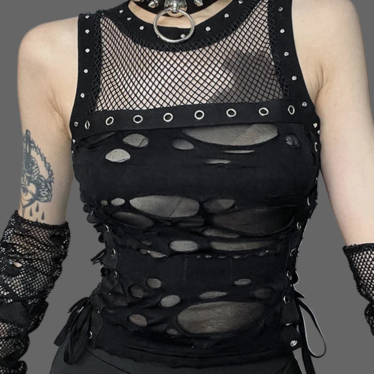 NeoGoth Patchwork Crop