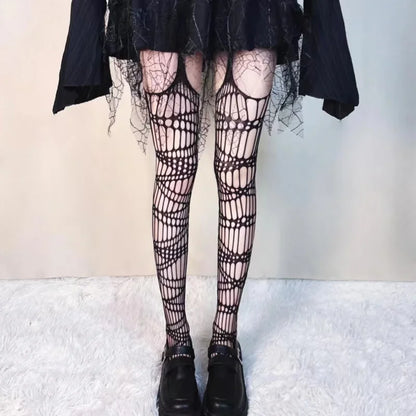 Midnight Bat Mesh Stockings