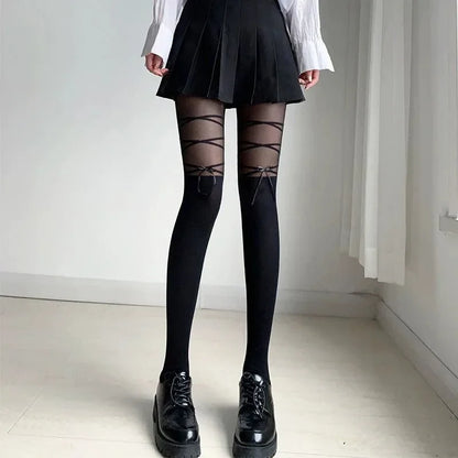 Sweetheart Bow Tights