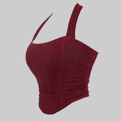 Corset Halter Crop Top