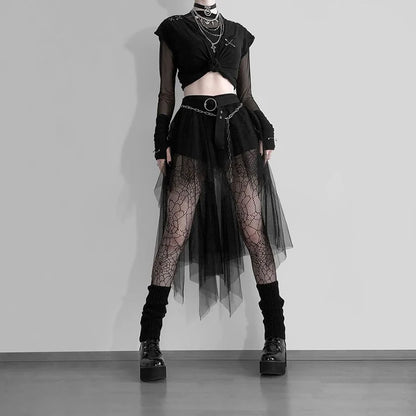 NeonGrave Mesh Skirt