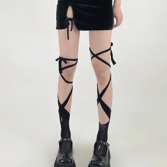 Sakura Lace Split-Toe Socks
