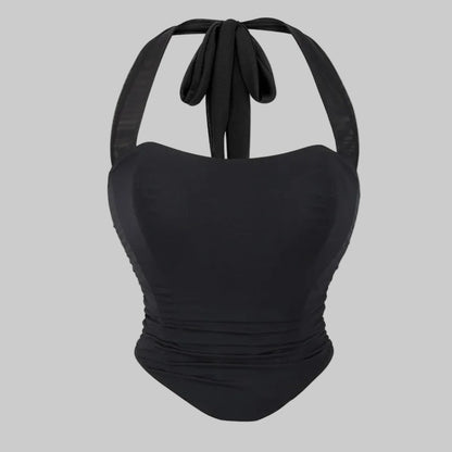 Corset Halter Crop Top