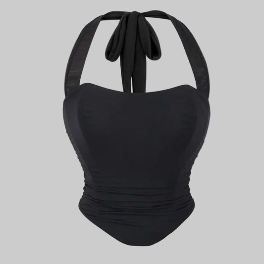 Corset Halter Crop Top