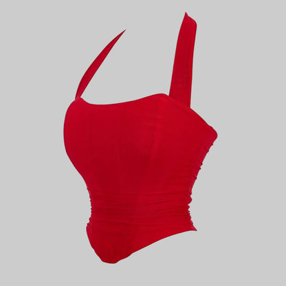 Corset Halter Crop Top