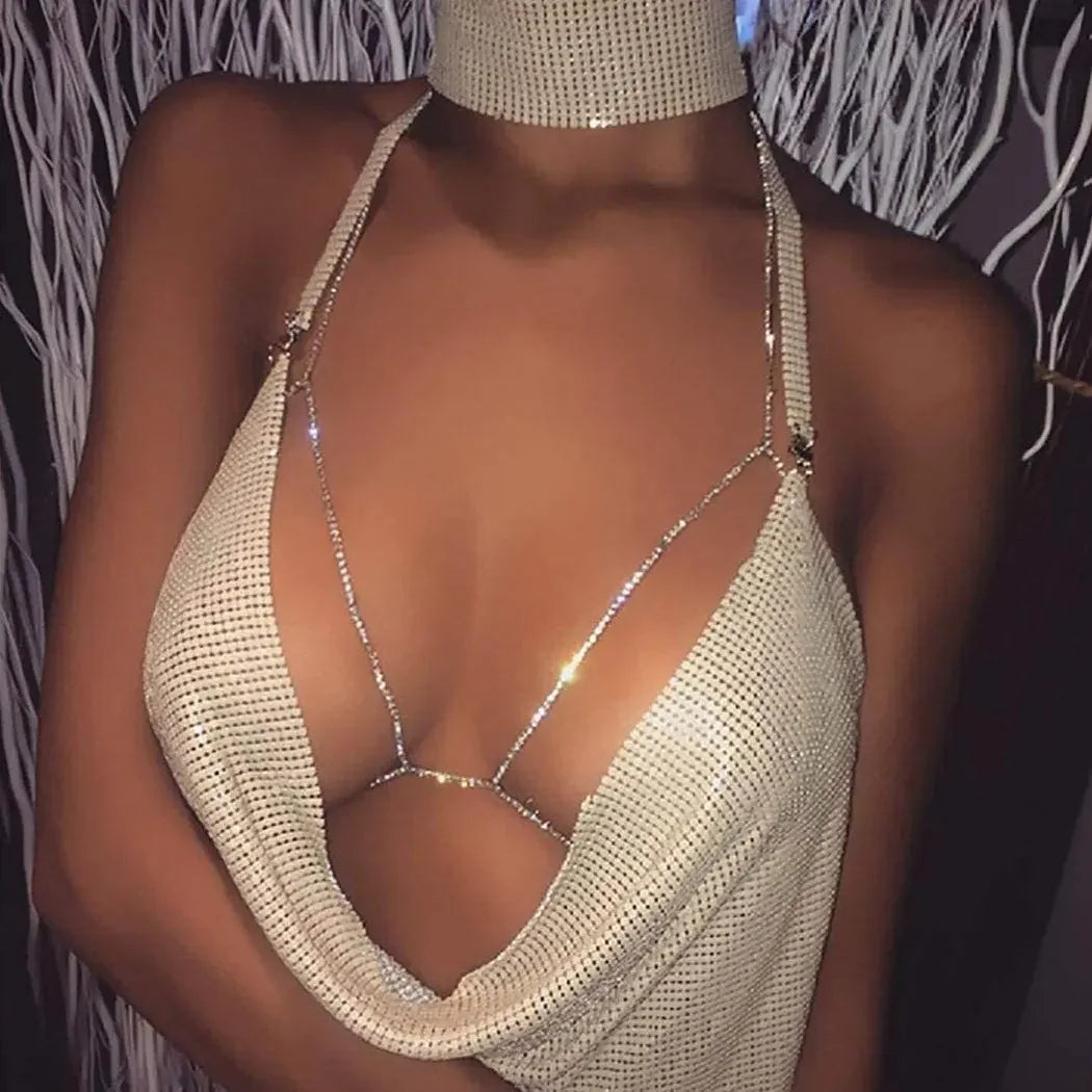CrystalCascade Body Chain