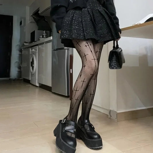 Sacred Night Fishnet Stockings