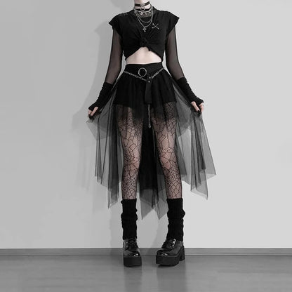 NeonGrave Mesh Skirt