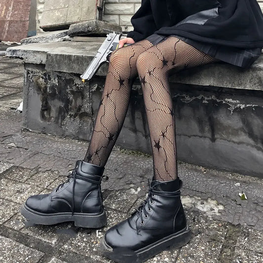 Mystic Web Mesh Stockings