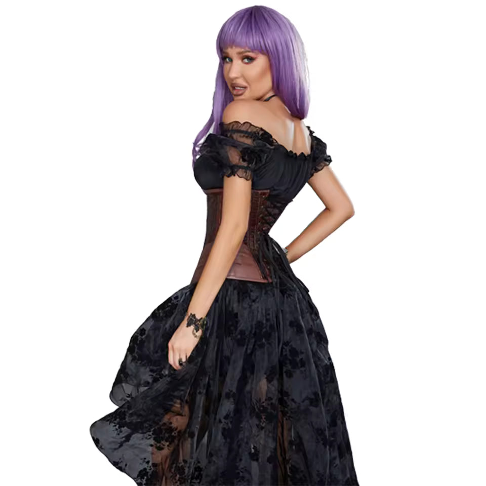Faux Leather Corset for a Sculpted Waist