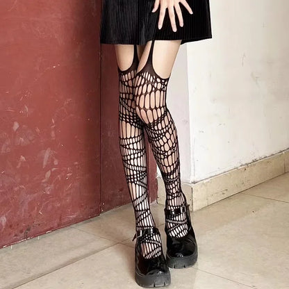 Midnight Bat Mesh Stockings