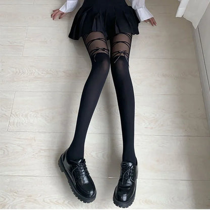 Sweetheart Bow Tights