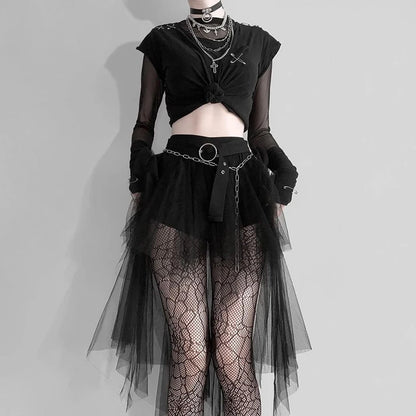 NeonGrave Mesh Skirt
