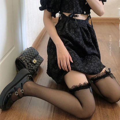 Doll Heart Bow Stockings
