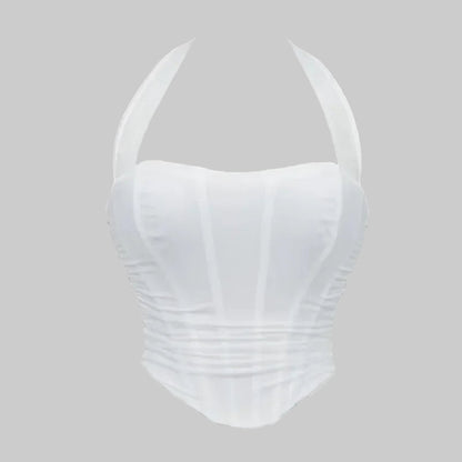 Corset Halter Crop Top