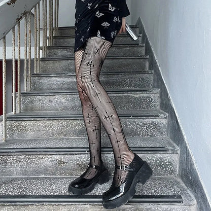 Sacred Night Fishnet Stockings