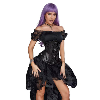 Faux Leather Corset for a Sculpted Waist