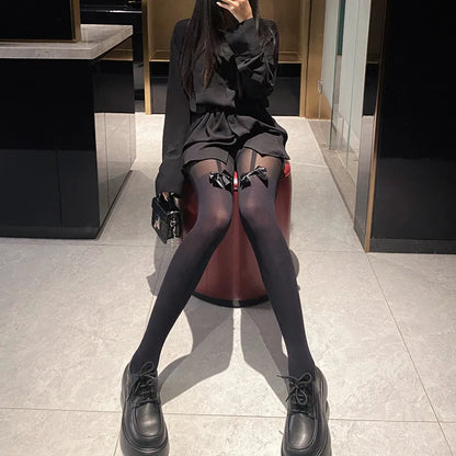 Sugar Lace Bow Tights