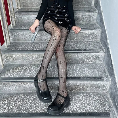 Sacred Night Fishnet Stockings