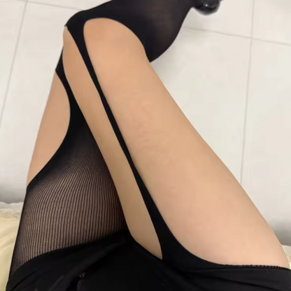 Rebel Kiss Torn Mesh Stockings