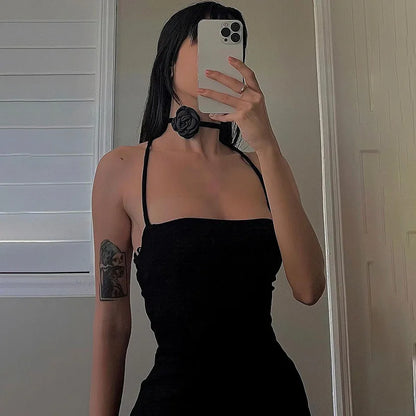 Noctyra Halter Dress