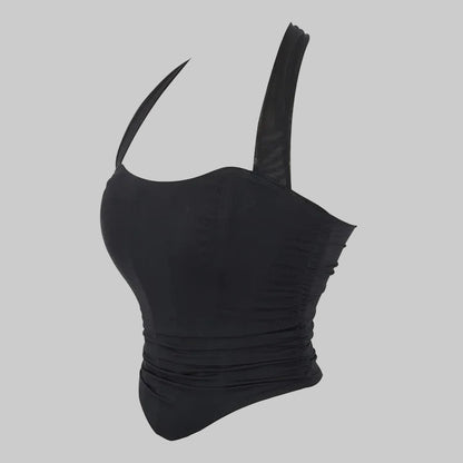 Corset Halter Crop Top