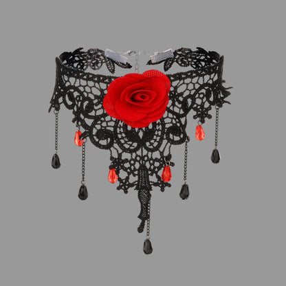 Rosé Noire Lace Collar
