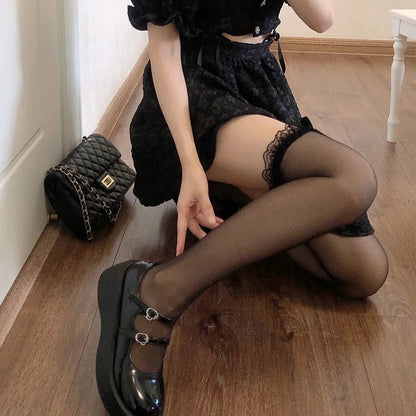 Doll Heart Bow Stockings