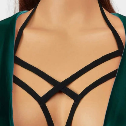 Bloodkiss Gothic Suspender Cage Bra