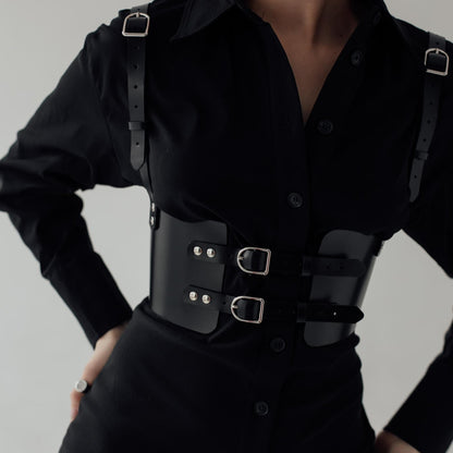 Waist to Shoulder Leather Belt