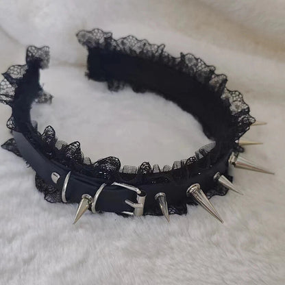 Rebel Lace Spiked Band