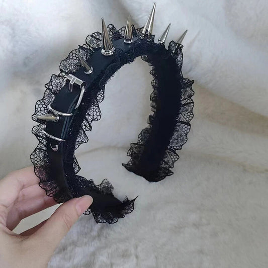 Rebel Lace Spiked Band